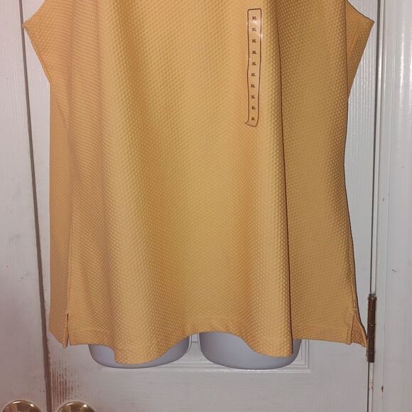 CALIA Women's Golf Honeycomb Mesh 1/2 Zip Sleeveless Polo  Sz XL NWT - Picture 2 of 9